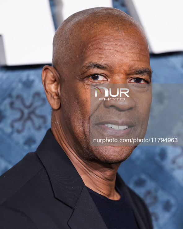 Denzel Washington arrives at the Los Angeles Premiere Of Netflix's 'The Piano Lesson' held at The Egyptian Theatre Hollywood on November 19,...