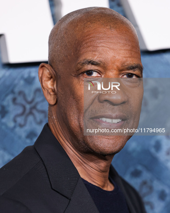 Denzel Washington arrives at the Los Angeles Premiere Of Netflix's 'The Piano Lesson' held at The Egyptian Theatre Hollywood on November 19,...