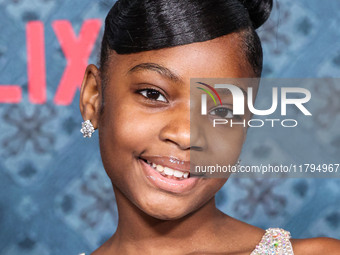 Skylar Aleece Smith arrives at the Los Angeles Premiere Of Netflix's 'The Piano Lesson' held at The Egyptian Theatre Hollywood on November 1...