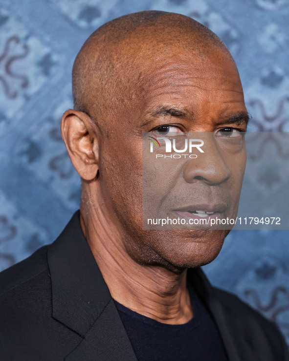 Denzel Washington arrives at the Los Angeles Premiere Of Netflix's 'The Piano Lesson' held at The Egyptian Theatre Hollywood on November 19,...