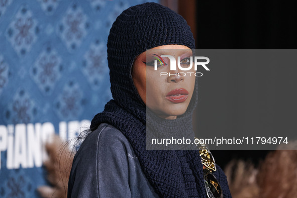 Erykah Badu arrives at the Los Angeles Premiere Of Netflix's 'The Piano Lesson' held at The Egyptian Theatre Hollywood on November 19, 2024...