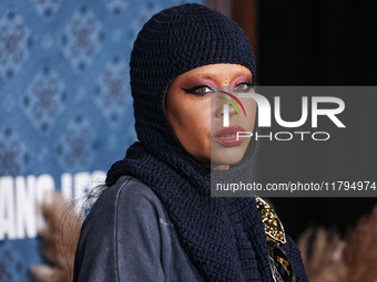 Erykah Badu arrives at the Los Angeles Premiere Of Netflix's 'The Piano Lesson' held at The Egyptian Theatre Hollywood on November 19, 2024...