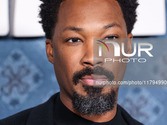 Corey Hawkins arrives at the Los Angeles Premiere Of Netflix's 'The Piano Lesson' held at The Egyptian Theatre Hollywood on November 19, 202...