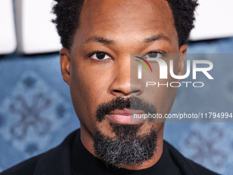 Corey Hawkins arrives at the Los Angeles Premiere Of Netflix's 'The Piano Lesson' held at The Egyptian Theatre Hollywood on November 19, 202...