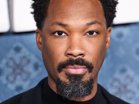 Corey Hawkins arrives at the Los Angeles Premiere Of Netflix's 'The Piano Lesson' held at The Egyptian Theatre Hollywood on November 19, 202...