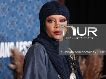 Erykah Badu arrives at the Los Angeles Premiere Of Netflix's 'The Piano Lesson' held at The Egyptian Theatre Hollywood on November 19, 2024...