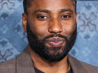 John David Washington arrives at the Los Angeles Premiere Of Netflix's 'The Piano Lesson' held at The Egyptian Theatre Hollywood on November...