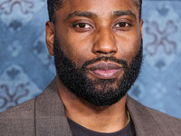 John David Washington arrives at the Los Angeles Premiere Of Netflix's 'The Piano Lesson' held at The Egyptian Theatre Hollywood on November...