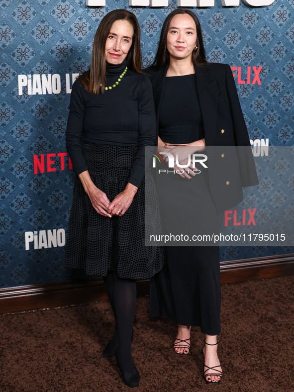 Deva Anderson and Rachel Lautzenheiser arrive at the Los Angeles Premiere Of Netflix's 'The Piano Lesson' held at The Egyptian Theatre Holly...