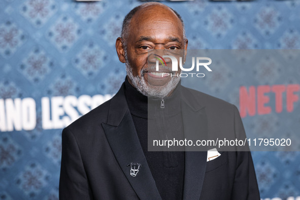 Gregg Daniel arrives at the Los Angeles Premiere Of Netflix's 'The Piano Lesson' held at The Egyptian Theatre Hollywood on November 19, 2024...