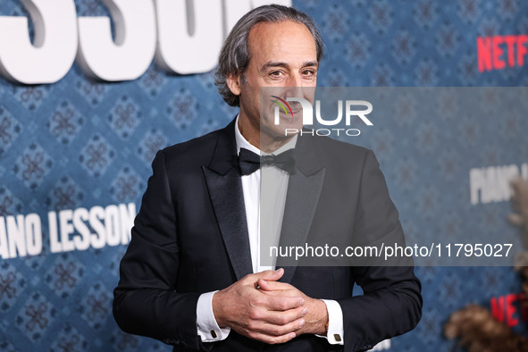 Alexandre Desplat arrives at the Los Angeles Premiere Of Netflix's 'The Piano Lesson' held at The Egyptian Theatre Hollywood on November 19,...