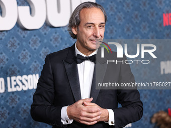 Alexandre Desplat arrives at the Los Angeles Premiere Of Netflix's 'The Piano Lesson' held at The Egyptian Theatre Hollywood on November 19,...