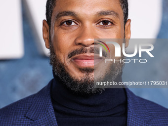 Ray Fisher arrives at the Los Angeles Premiere Of Netflix's 'The Piano Lesson' held at The Egyptian Theatre Hollywood on November 19, 2024 i...