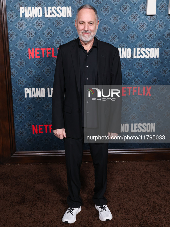 Todd Black arrives at the Los Angeles Premiere Of Netflix's 'The Piano Lesson' held at The Egyptian Theatre Hollywood on November 19, 2024 i...