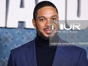 Ray Fisher arrives at the Los Angeles Premiere Of Netflix's 'The Piano Lesson' held at The Egyptian Theatre Hollywood on November 19, 2024 i...