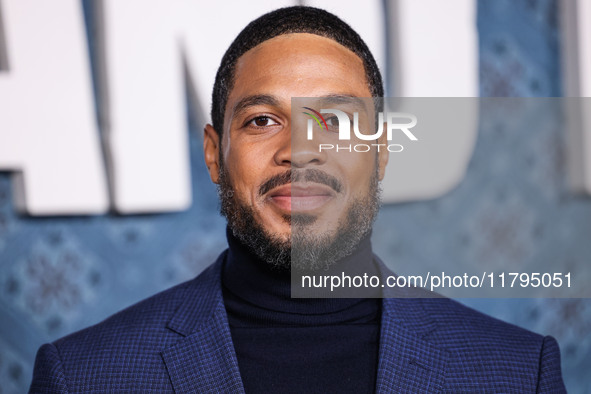 Ray Fisher arrives at the Los Angeles Premiere Of Netflix's 'The Piano Lesson' held at The Egyptian Theatre Hollywood on November 19, 2024 i...