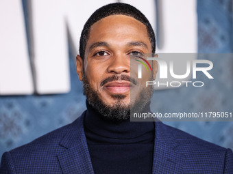 Ray Fisher arrives at the Los Angeles Premiere Of Netflix's 'The Piano Lesson' held at The Egyptian Theatre Hollywood on November 19, 2024 i...