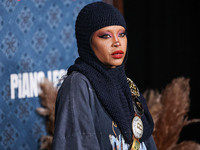 Erykah Badu arrives at the Los Angeles Premiere Of Netflix's 'The Piano Lesson' held at The Egyptian Theatre Hollywood on November 19, 2024...