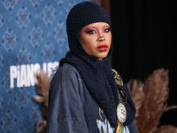 Erykah Badu arrives at the Los Angeles Premiere Of Netflix's 'The Piano Lesson' held at The Egyptian Theatre Hollywood on November 19, 2024...