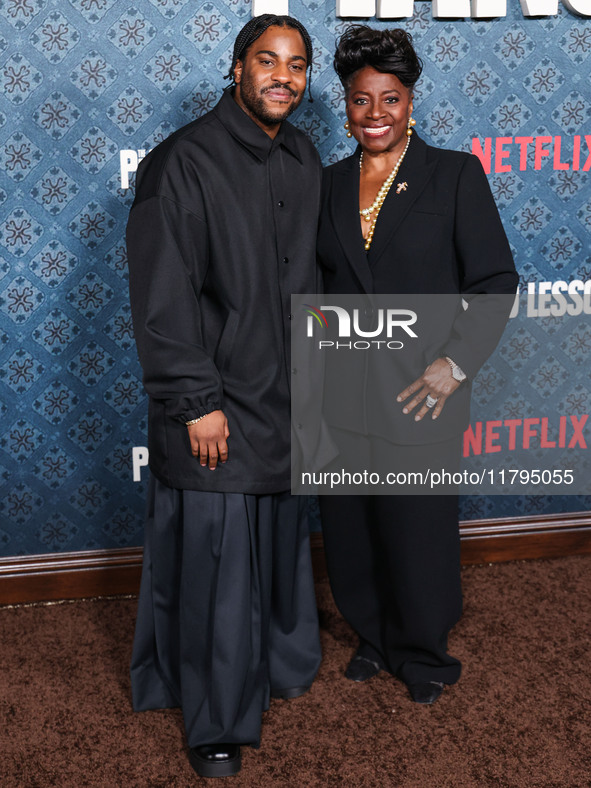 Malcolm Washington and LaTanya Richardson Jackson arrive at the Los Angeles Premiere Of Netflix's 'The Piano Lesson' held at The Egyptian Th...