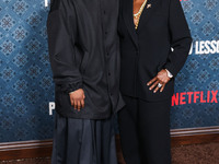 Malcolm Washington and LaTanya Richardson Jackson arrive at the Los Angeles Premiere Of Netflix's 'The Piano Lesson' held at The Egyptian Th...