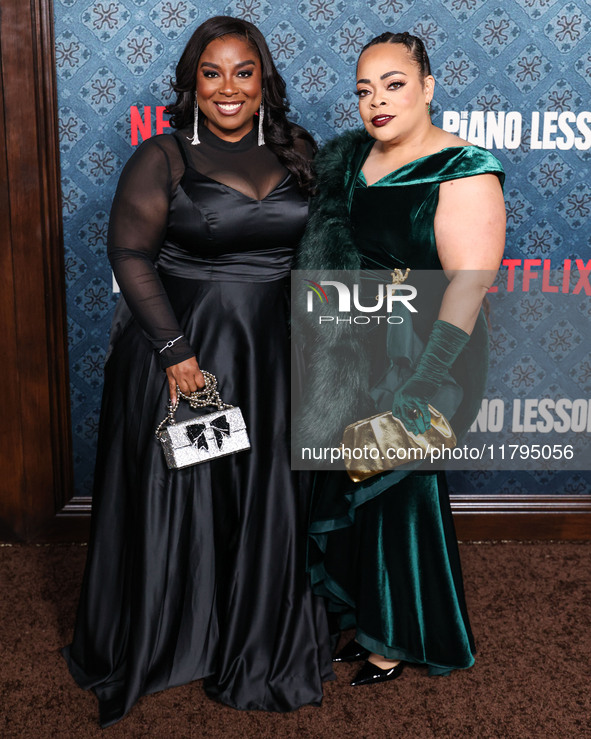 Para Malden and Jenny Garner arrive at the Los Angeles Premiere Of Netflix's 'The Piano Lesson' held at The Egyptian Theatre Hollywood on No...