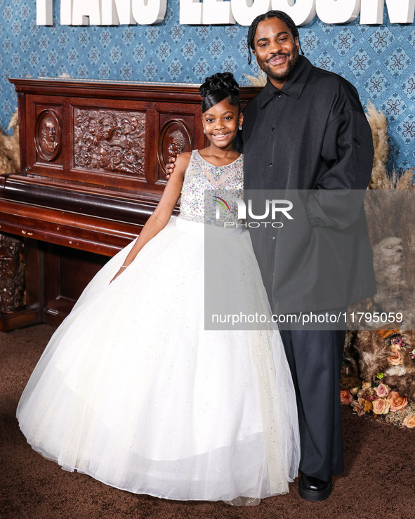 Skylar Aleece Smith and Malcolm Washington arrive at the Los Angeles Premiere Of Netflix's 'The Piano Lesson' held at The Egyptian Theatre H...