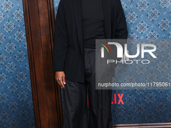 Corey Hawkins arrives at the Los Angeles Premiere Of Netflix's 'The Piano Lesson' held at The Egyptian Theatre Hollywood on November 19, 202...