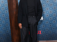 Corey Hawkins arrives at the Los Angeles Premiere Of Netflix's 'The Piano Lesson' held at The Egyptian Theatre Hollywood on November 19, 202...