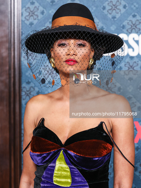 Nika King arrives at the Los Angeles Premiere Of Netflix's 'The Piano Lesson' held at The Egyptian Theatre Hollywood on November 19, 2024 in...