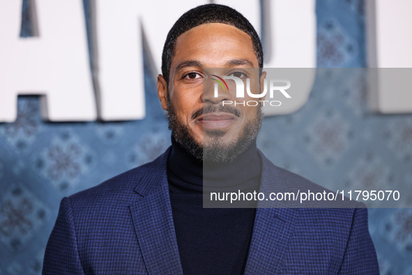 Ray Fisher arrives at the Los Angeles Premiere Of Netflix's 'The Piano Lesson' held at The Egyptian Theatre Hollywood on November 19, 2024 i...