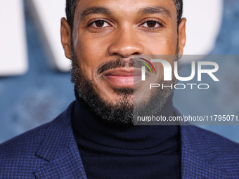 Ray Fisher arrives at the Los Angeles Premiere Of Netflix's 'The Piano Lesson' held at The Egyptian Theatre Hollywood on November 19, 2024 i...