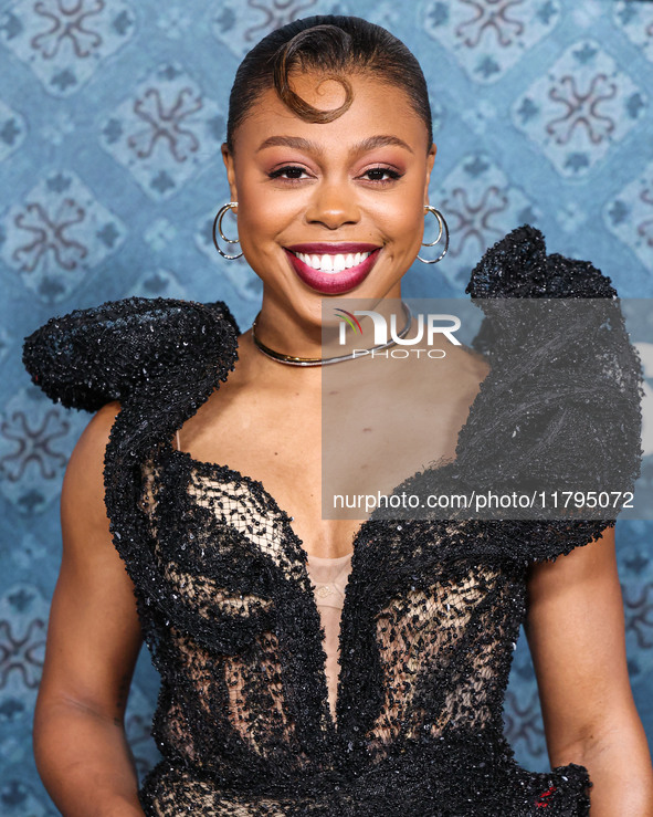 Gail Bean arrives at the Los Angeles Premiere Of Netflix's 'The Piano Lesson' held at The Egyptian Theatre Hollywood on November 19, 2024 in...