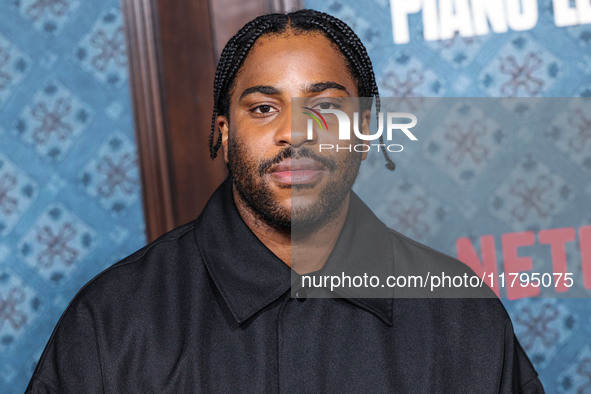 Malcolm Washington arrives at the Los Angeles Premiere Of Netflix's 'The Piano Lesson' held at The Egyptian Theatre Hollywood on November 19...