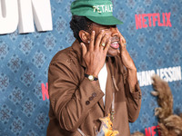 Tyler, The Creator arrives at the Los Angeles Premiere Of Netflix's 'The Piano Lesson' held at The Egyptian Theatre Hollywood on November 19...