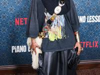 Erykah Badu arrives at the Los Angeles Premiere Of Netflix's 'The Piano Lesson' held at The Egyptian Theatre Hollywood on November 19, 2024...