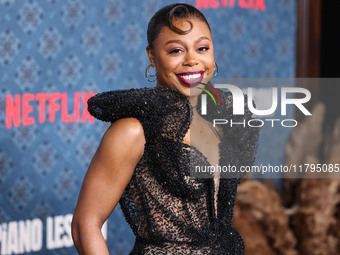 Gail Bean arrives at the Los Angeles Premiere Of Netflix's 'The Piano Lesson' held at The Egyptian Theatre Hollywood on November 19, 2024 in...