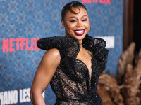 Gail Bean arrives at the Los Angeles Premiere Of Netflix's 'The Piano Lesson' held at The Egyptian Theatre Hollywood on November 19, 2024 in...