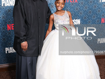 Malcolm Washington and Skylar Aleece Smith arrive at the Los Angeles Premiere Of Netflix's 'The Piano Lesson' held at The Egyptian Theatre H...