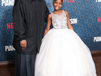 Malcolm Washington and Skylar Aleece Smith arrive at the Los Angeles Premiere Of Netflix's 'The Piano Lesson' held at The Egyptian Theatre H...