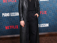 Antonia Desplat arrives at the Los Angeles Premiere Of Netflix's 'The Piano Lesson' held at The Egyptian Theatre Hollywood on November 19, 2...