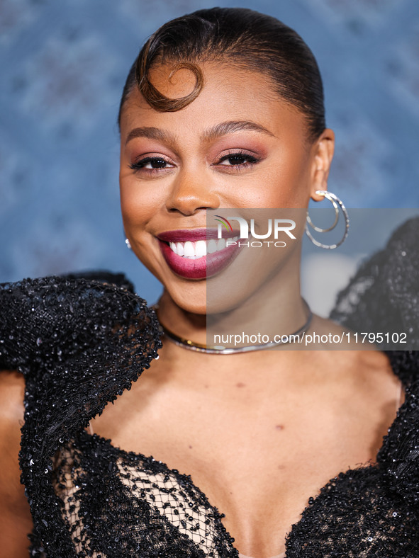 Gail Bean arrives at the Los Angeles Premiere Of Netflix's 'The Piano Lesson' held at The Egyptian Theatre Hollywood on November 19, 2024 in...