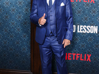 John Savage arrives at the Los Angeles Premiere Of Netflix's 'The Piano Lesson' held at The Egyptian Theatre Hollywood on November 19, 2024...