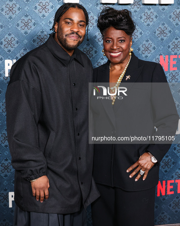 Malcolm Washington and LaTanya Richardson Jackson arrive at the Los Angeles Premiere Of Netflix's 'The Piano Lesson' held at The Egyptian Th...