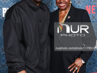 Malcolm Washington and LaTanya Richardson Jackson arrive at the Los Angeles Premiere Of Netflix's 'The Piano Lesson' held at The Egyptian Th...