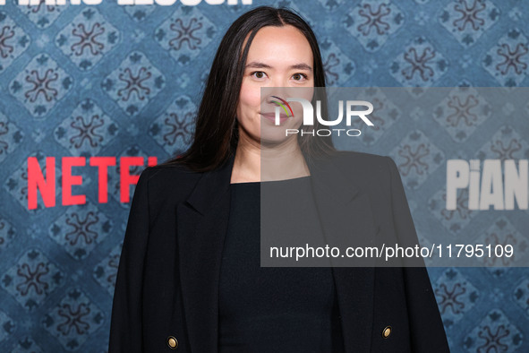 Rachel Lautzenheiser arrives at the Los Angeles Premiere Of Netflix's 'The Piano Lesson' held at The Egyptian Theatre Hollywood on November...