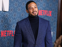 Ray Fisher arrives at the Los Angeles Premiere Of Netflix's 'The Piano Lesson' held at The Egyptian Theatre Hollywood on November 19, 2024 i...