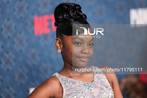 Skylar Aleece Smith arrives at the Los Angeles Premiere Of Netflix's 'The Piano Lesson' held at The Egyptian Theatre Hollywood on November 1...