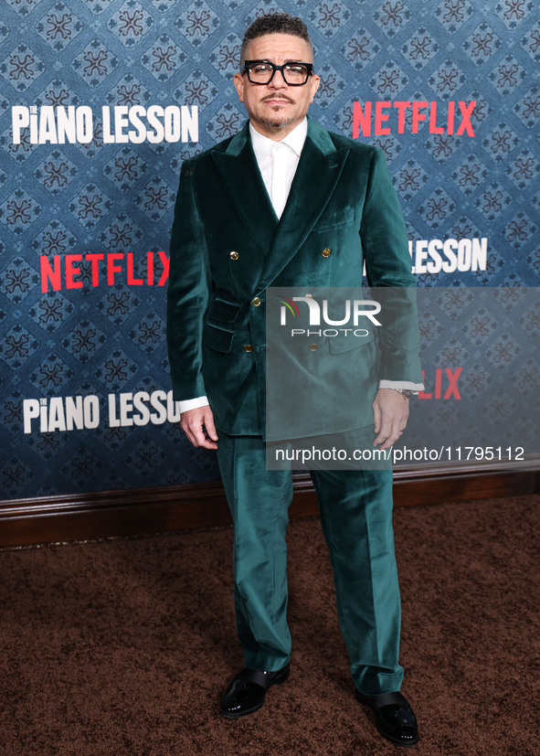 Virgil Williams arrives at the Los Angeles Premiere Of Netflix's 'The Piano Lesson' held at The Egyptian Theatre Hollywood on November 19, 2...