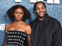 Danielle Deadwyler and Malcolm Washington arrive at the Los Angeles Premiere Of Netflix's 'The Piano Lesson' held at The Egyptian Theatre Ho...